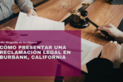 guía de pasos para reclamación legal Burbank